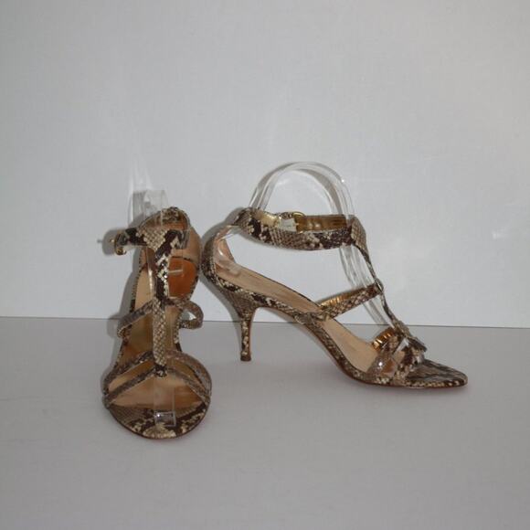 Coach Haydon Python Print High Heels Size 8.5 - Picture 10 of 14